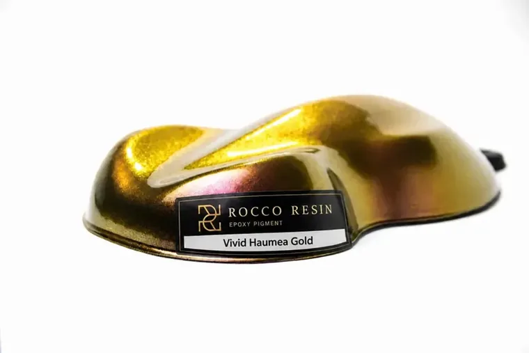 Vivid Haumea Gold, pigmentkleur voor epoxy gietvloeren