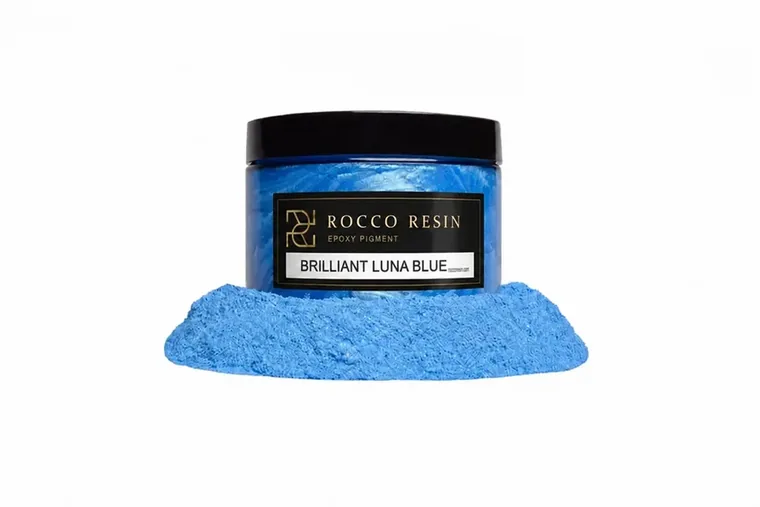 Brilliant Luna Blue, pigmentkleur voor epoxy gietvloeren