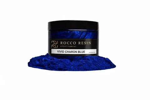 Vivid Charon Blue, epoxyvloer van Rocco Resin