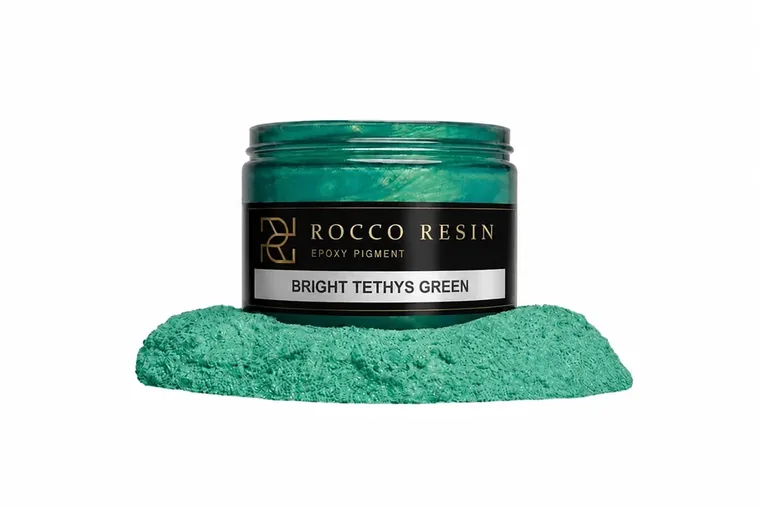 Bright Tethys Green, pigmentkleur voor epoxy gietvloeren