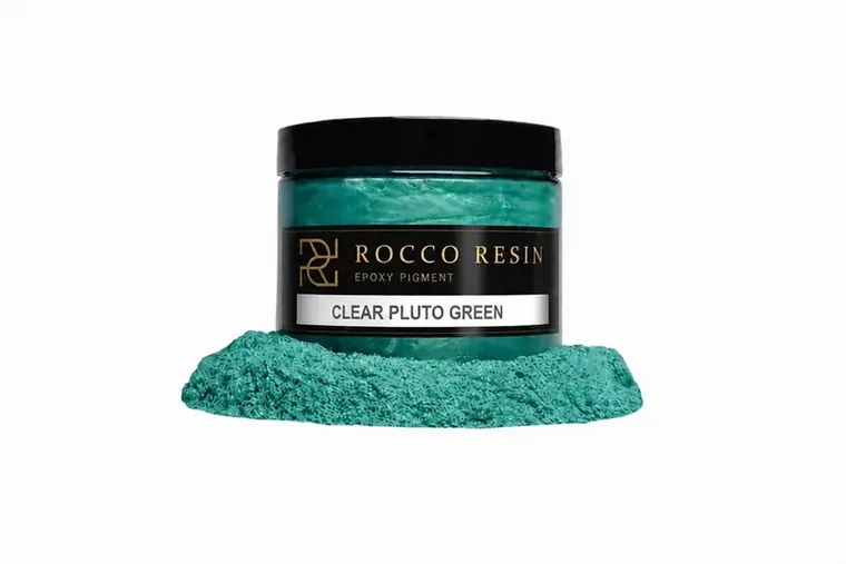 Clear Pluto Green, pigmentkleur voor epoxy gietvloeren