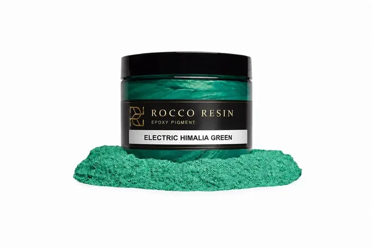 Electric Himalia Green, pigmentkleur voor epoxy gietvloeren