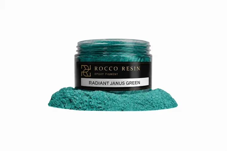 Radiant Janus Green, pigmentkleur voor epoxy gietvloeren