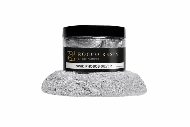 Vivid Phobos Silver, pigmentkleur voor epoxy gietvloeren