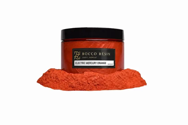 Electric Mercury Orange, pigmentkleur voor epoxy gietvloeren