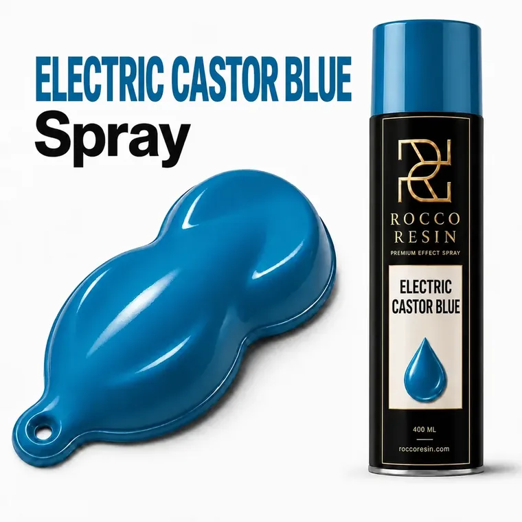 Electric Castor Blue, spraykleur voor epoxy gietvloeren