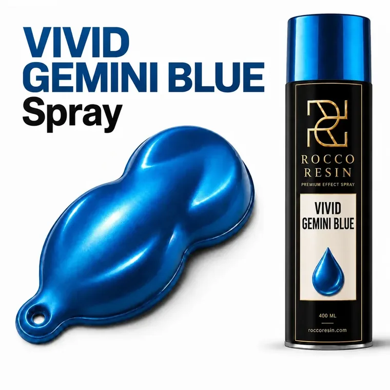 Vivid Gemini Blue, spraykleur voor epoxy gietvloeren