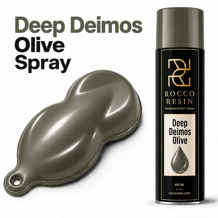 Deep Deimos Olive, spraykleur voor epoxy gietvloeren