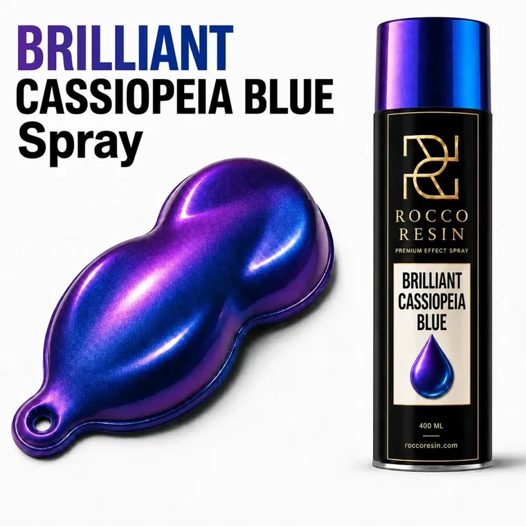 Brilliant Cassiopeia Blue, spraykleur voor epoxy gietvloeren