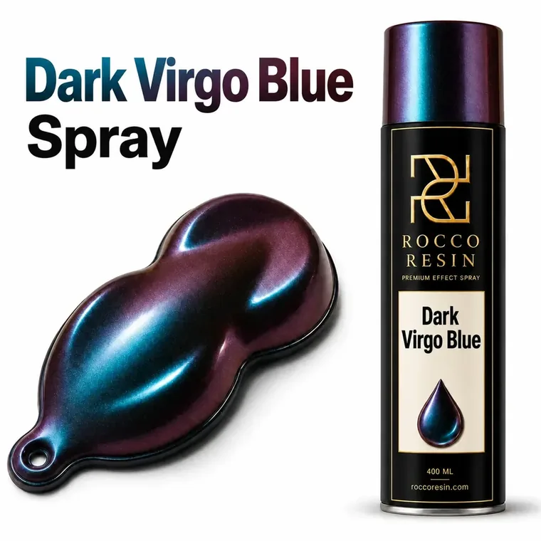 Dark Virgo Blue, spraykleur voor epoxy gietvloeren