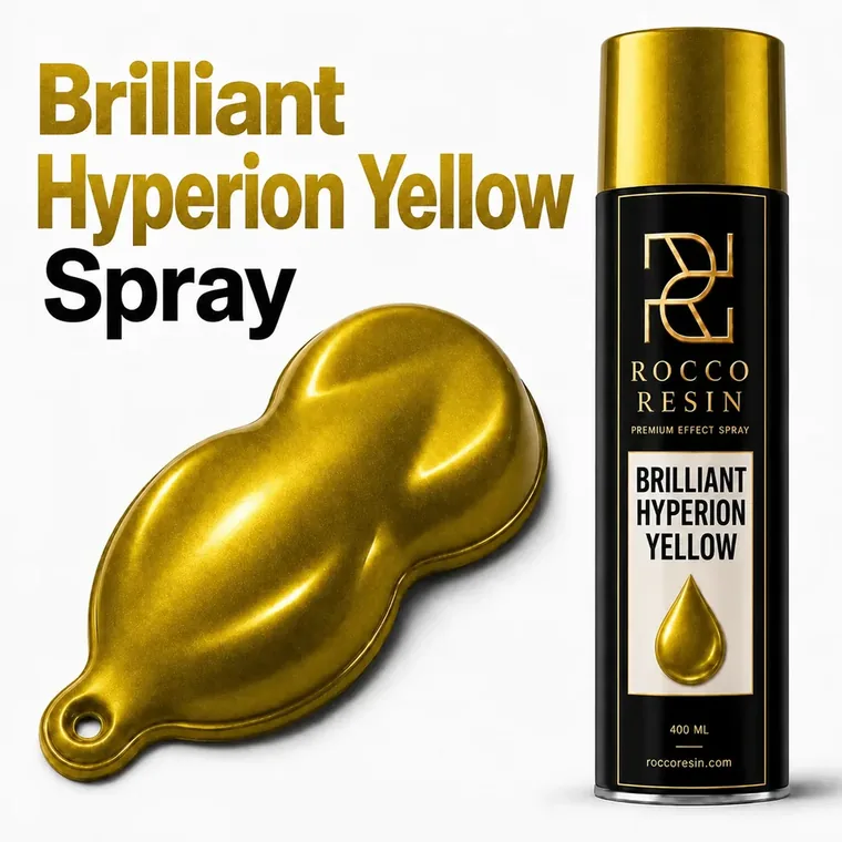 Brilliant Hyperion Yellow, spraykleur voor epoxy gietvloeren