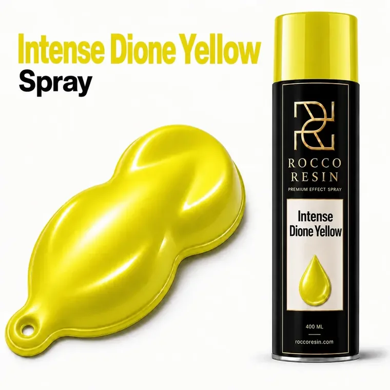 Intense Dione Yellow, spraykleur voor epoxy gietvloeren