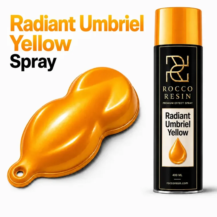 Radiant Umbriel Yellow, spraykleur voor epoxy gietvloeren