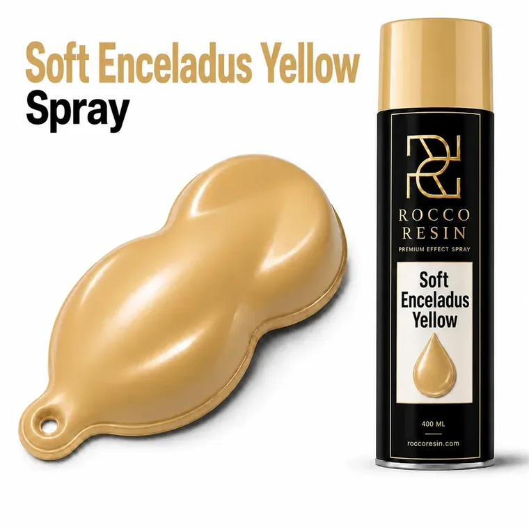 Soft Enceladus Yellow, spraykleur voor epoxy gietvloeren