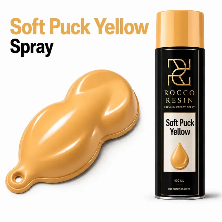 Soft Puck Yellow, spraykleur voor epoxy gietvloeren