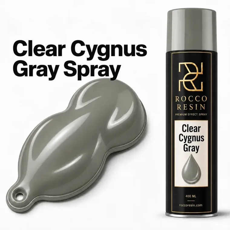 Clear Cygnus Gray, spraykleur voor epoxy gietvloeren