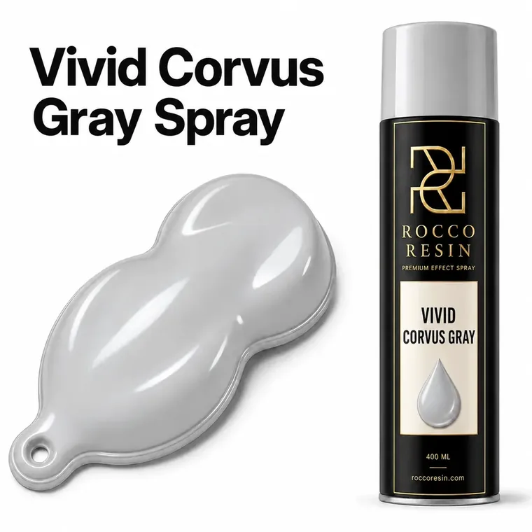 Vivid Corvus Gray, spraykleur voor epoxy gietvloeren