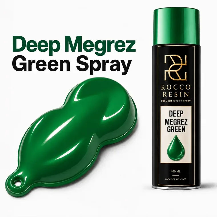 Deep Megrez Green, spraykleur voor epoxy gietvloeren