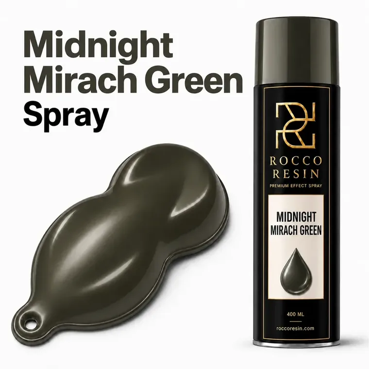Midnight Mirach Green, spraykleur voor epoxy gietvloeren