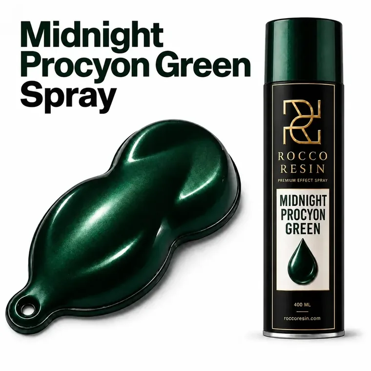 Midnight Procyon Green, spraykleur voor epoxy gietvloeren