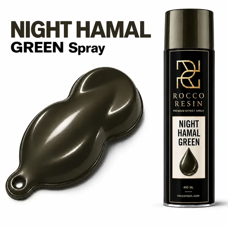 Night Hamal Green, spraykleur voor epoxy gietvloeren