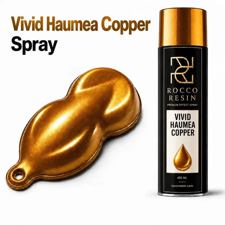 Vivid Haumea Copper, spraykleur voor epoxy gietvloeren