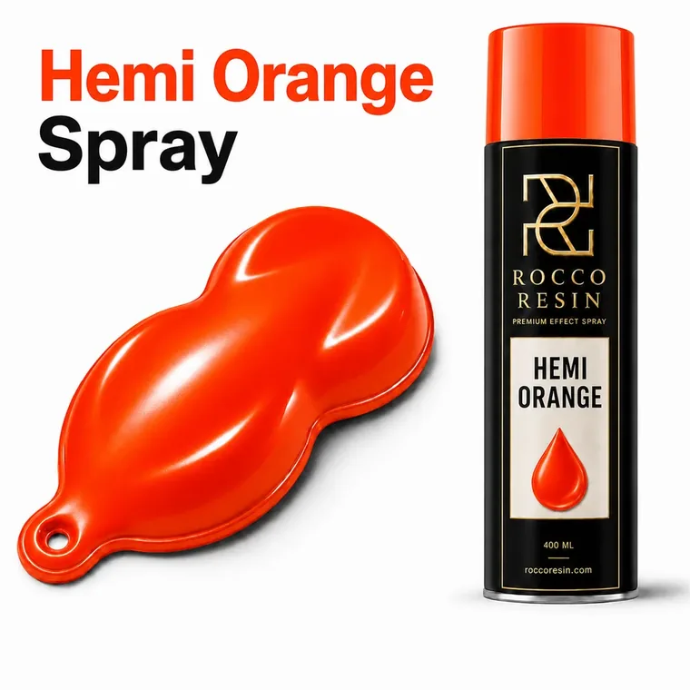 Vivid Helene Orange, spraykleur voor epoxy gietvloeren