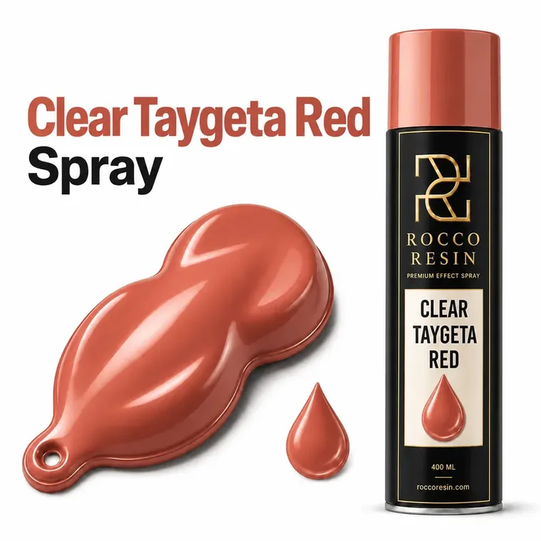 Clear Taygeta Red, spraykleur voor epoxy gietvloeren