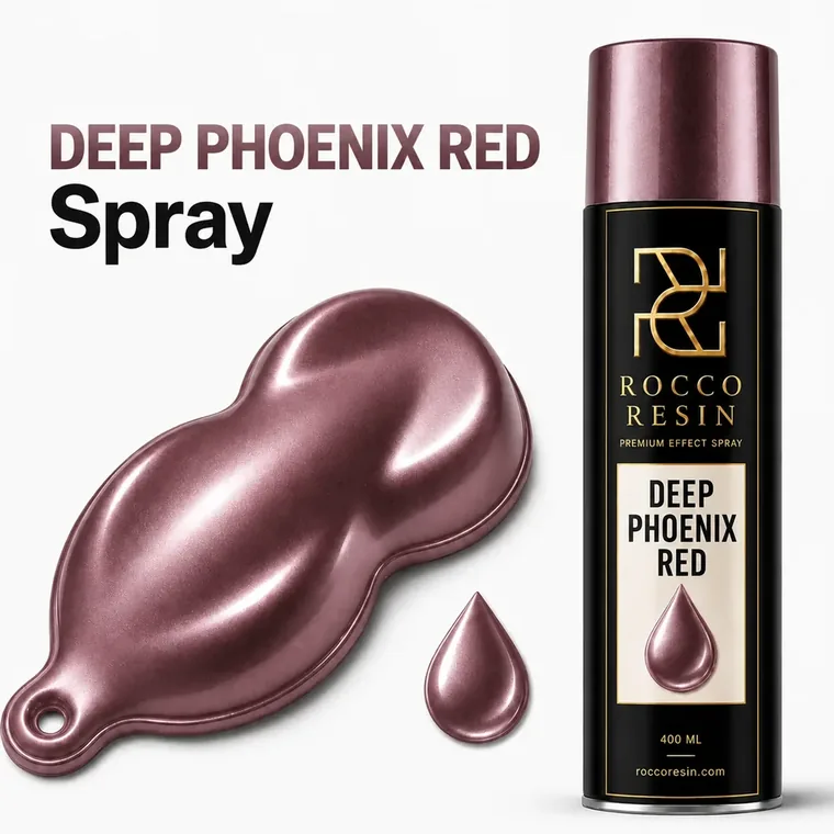 Deep Phoenix Red, spraykleur voor epoxy gietvloeren