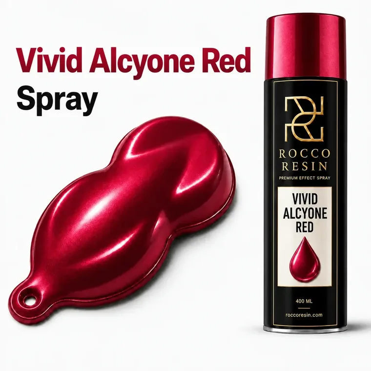 Vivid Alcyone Red, spraykleur voor epoxy gietvloeren