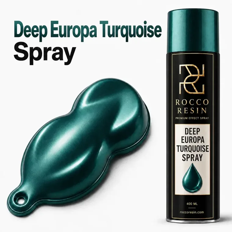 Deep Europa Turquoise, spraykleur voor epoxy gietvloeren