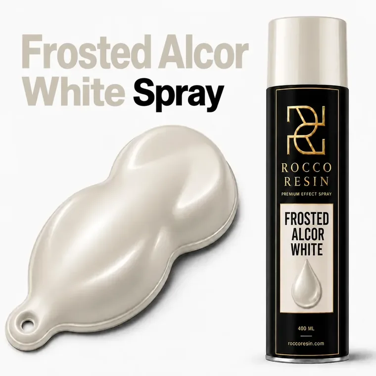 Frosted Alcor White, spraykleur voor epoxy gietvloeren