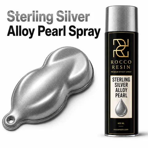 Zilver, grafische spray voor epoxy vloeren