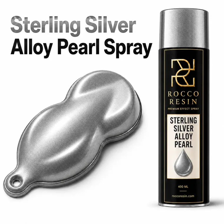Bright Atlas Silver, spraykleur voor epoxy gietvloeren