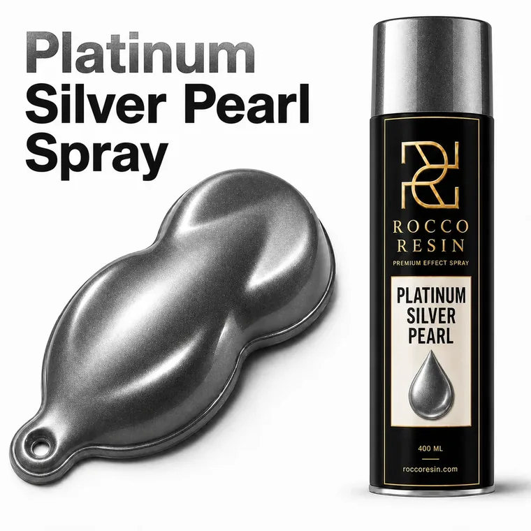 Clear Titan Silver, spraykleur voor epoxy gietvloeren