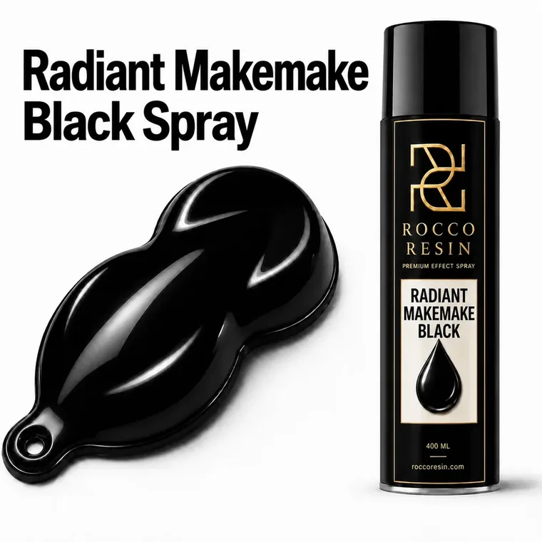 Radiant Makemake Black, spraykleur voor epoxy gietvloeren