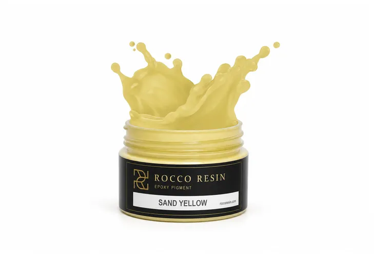 Frosted Aldebaran Yellow, pigmentkleur voor epoxy gietvloeren