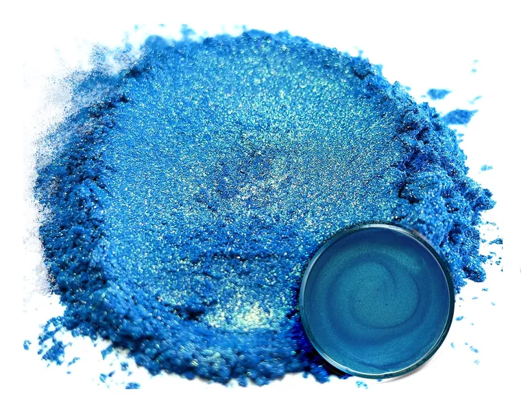 Vivid Puck Blue, pigmentkleur voor epoxy gietvloeren