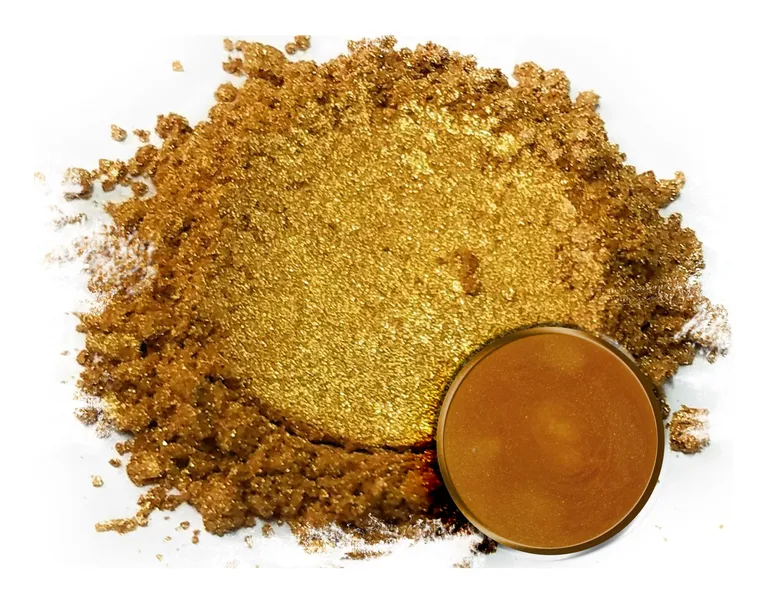 Brilliant Mimas Gold, pigmentkleur voor epoxy gietvloeren